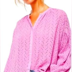 Free People eyelet top